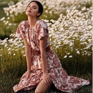 Sold Out! New Gorgeous Anthropologie Somerset Maxi Dress in Neutral XXS